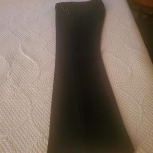 WHBM Black, Studded Bell Bottoms Size 4
